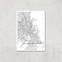 City Art Black and White Outlined Copenhagen Map Art Print - A3 - Print Only, Multi
City Art Black and White Outlined Copenhagen Map Art Print - A3 - Print Only, Multi
