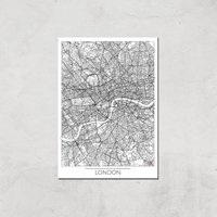 City Art Black and White Outlined London Map Art Print - A4 - Print Only, Multi
City Art Black and White Outlined London Map Art Print - A4 - Print Only, Multi