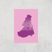 Nintendo Super Mario Peach Silouette Art Print - A3 - Print Only, Multi 
Nintendo Super Mario Peach Silouette Art Print - A3 - Print Only, Multi
