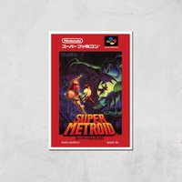 Nintendo Retro Super Metroid Cover Art Print - A3 - Print Only, Multi
Nintendo Retro Super Metroid Cover Art Print - A3 - Print Only, Multi