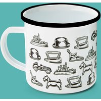 Monopoly Pieces Enamel Mug White
Monopoly Pieces Enamel Mug White