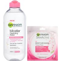 Garnier Micellar Water Sensitive Skin and Hydrating Moisture Bomb Face Sheet Mask Kit Exclusive
Garnier Micellar Water Sensitive Skin and Hydrating Moisture Bomb Face Sheet Mask Kit Exclusive