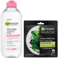 Garnier Micellar Water Sensitive Skin and Hydrating Face Sheet Mask for Enlarged Pores Kit Exclusive
Garnier Micellar Water Sensitive Skin and Hydrating Face Sheet Mask for Enlarged Pores Kit Exclusive