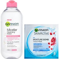 Garnier Micellar Water Sensitive Skin and Hydrating Face Sheet Mask for Dehydrated Skin Kit Exclusive
Garnier Micellar Water Sensitive Skin and Hydrating Face Sheet Mask for Dehydrated Skin Kit Exclusive