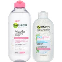 Garnier Micellar Cleanser and Anti Blemish Clarifying Tonic Duo for Sensitive Skin
Garnier Micellar Cleanser and Anti Blemish Clarifying Tonic Duo for Sensitive Skin
