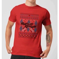 Harley Quinn Men's Christmas T-Shirt - Red - XS
Harley Quinn Men's Christmas T-Shirt - Red - XS
