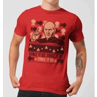 Star Trek: The Next Generation Make It So Men's Christmas T-Shirt - Red - XS
Star Trek: The Next Generation Make It So Men's Christmas T-Shirt - Red - XS