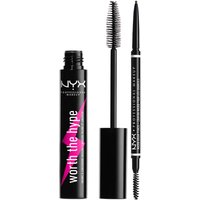 NYX Professional Makeup Micro Eyebrow Pencil and Black Volumizing Mascara Duo
NYX Professional Makeup Micro Eyebrow Pencil and Black Volumizing Mascara Duo