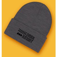 Dark Knight Embroidered Logo Beanie - Black 
Dark Knight Embroidered Logo Beanie - Black
