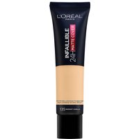 L'Oréal Paris Infallible 24hr Matte Cover Foundation 35ml (Various Shades) - 135 Radiant Vanilla
L'Oréal Paris Infallible 24hr Matte Cover Foundation 35ml (Various Shades) - 135 Radiant Vanilla