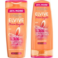 L'Oréal Paris Elvive Dream Lengths Shampoo and Conditioner Set - Exclusive
L'Oréal Paris Elvive Dream Lengths Shampoo and Conditioner Set - Exclusive