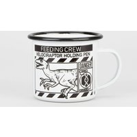 Jurassic Park Priimal Raptor Holding Pen Enamel Mug - White - Black Rim
Jurassic Park Priimal Raptor Holding Pen Enamel Mug - White - Black Rim