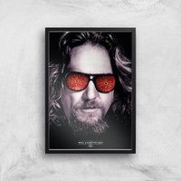 The Big Lebowski Giclee Art Print - A4 - Black Frame, Multi 
The Big Lebowski Giclee Art Print - A4 - Black Frame, Multi