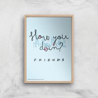 Friends How You Doin' Giclee Art Print - A3 - Wooden Frame, Multi
Friends How You Doin' Giclee Art Print - A3 - Wooden Frame, Multi