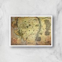 Lord Of The Rings Map Giclee Art Print - A4 - White Frame, Multi
Lord Of The Rings Map Giclee Art Print - A4 - White Frame, Multi