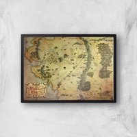 Lord Of The Rings Map Giclee Art Print - A4 - Black Frame, Multi
Lord Of The Rings Map Giclee Art Print - A4 - Black Frame, Multi