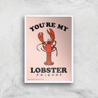 Friends Lobster Giclee Art Print - A3 - White Frame, Multi
Friends Lobster Giclee Art Print - A3 - White Frame, Multi