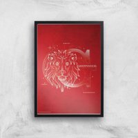 Harry Potter Gryffindor Giclee Art Print - A4 - Black Frame, Multi
Harry Potter Gryffindor Giclee Art Print - A4 - Black Frame, Multi