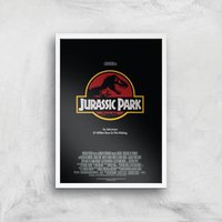 Jurassic Park Giclee Art Print - A4 - White Frame, Multi
Jurassic Park Giclee Art Print - A4 - White Frame, Multi