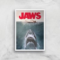 Jaws Giclee Art Print - A2 - White Frame, Multi
Jaws Giclee Art Print - A2 - White Frame, Multi