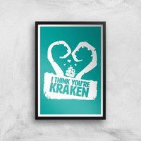 Sea Of Thieves I Think You're Kraken Print Giclee Art Print - A2 - Black Frame, Multi
Sea Of Thieves I Think You're Kraken Print Giclee Art Print - A2 - Black Frame, Multi