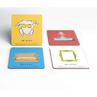 Friends Icons Square Coaster Set 
Friends Icons Square Coaster Set