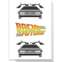 Back To The Future DeLorean Greetings Card - Large Card
Back To The Future DeLorean Greetings Card - Large Card