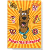 Scooby Doo 5th Birthday Greetings Card - Large Card 
Scooby Doo 5th Birthday Greetings Card - Large Card
