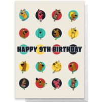 Scooby Doo 9th Birthday Greetings Card - Large Card
Scooby Doo 9th Birthday Greetings Card - Large Card
