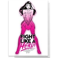 Wonder Woman Get Well Fight Like A Hero Greetings Card - Giant Card
Wonder Woman Get Well Fight Like A Hero Greetings Card - Giant Card