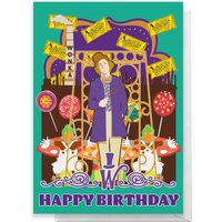 Willy Wonka Birthday Greetings Card - Standard Card
Willy Wonka Birthday Greetings Card - Standard Card