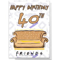 Friends Birthday 40th Greetings Card - Large Card
Friends Birthday 40th Greetings Card - Large Card