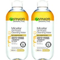 Garnier Micellar Water Oil Infused Facial Cleanser 400ml Duo Pack
Garnier Micellar Water Oil Infused Facial Cleanser 400ml Duo Pack