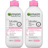 Garnier Micellar Milk Cleansing Water 400ml Duo Pack
Garnier Micellar Milk Cleansing Water 400ml Duo Pack