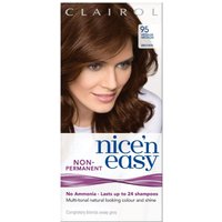 Clairol Nice'n Easy Semi-Permanent Hair Dye with No Ammonia (Various Shades) - 95 Medium Bronze Brown
Clairol Nice'n Easy Semi-Permanent Hair Dye with No Ammonia (Various Shades) - 95 Medium Bronze Brown
