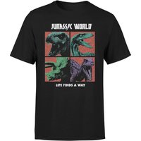 Jurassic Park World Four Colour Faces Men's T-Shirt - Black - XS
Jurassic Park World Four Colour Faces Men's T-Shirt - Black - XS