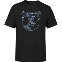 Jurassic Park Logo Metal Men's T-Shirt - Black - XS 
Jurassic Park Logo Metal Men's T-Shirt - Black - XS