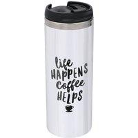 The Motivated Type Life Happens Coffee Helps Stainless Steel Thermo Travel Mug - Metallic Finish
The Motivated Type Life Happens Coffee Helps Stainless Steel Thermo Travel Mug - Metallic Finish