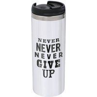 The Motivated Type Never Never Never Give Up Stainless Steel Thermo Travel Mug - Metallic Finish
The Motivated Type Never Never Never Give Up Stainless Steel Thermo Travel Mug - Metallic Finish
