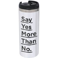 The Motivated Type Say Yes More Than No Stainless Steel Thermo Travel Mug - Metallic Finish
The Motivated Type Say Yes More Than No Stainless Steel Thermo Travel Mug - Metallic Finish