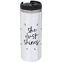 The Motivated Type She Just Shines Stainless Steel Thermo Travel Mug - Metallic Finish
The Motivated Type She Just Shines Stainless Steel Thermo Travel Mug - Metallic Finish