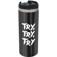 The Motivated Type Try Try Try Stainless Steel Thermo Travel Mug - Metallic Finish
The Motivated Type Try Try Try Stainless Steel Thermo Travel Mug - Metallic Finish