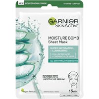 Garnier Moisture Bomb Aloe Vera Hyaluronic Acid Hydrating Face Sheet Mask 32g
Garnier Moisture Bomb Aloe Vera Hyaluronic Acid Hydrating Face Sheet Mask 32g