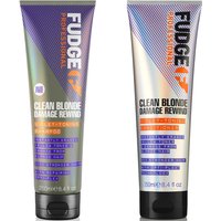 Fudge Professional Clean Blonde Damage Rewind Violet-Toning Shampoo and Conditioner Bundle 250ml
Fudge Professional Clean Blonde Damage Rewind Violet-Toning Shampoo and Conditioner Bundle 250ml
