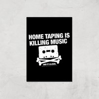 Home Taping Is Killing Music Giclee Art Print - A4 - Print Only, Multi
Home Taping Is Killing Music Giclee Art Print - A4 - Print Only, Multi