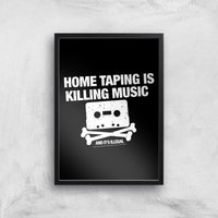Home Taping Is Killing Music Giclee Art Print - A2 - Black Frame, Multi
Home Taping Is Killing Music Giclee Art Print - A2 - Black Frame, Multi
