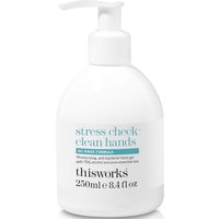 this works Stress Check Clean Hands Gel 250ml 
this works Stress Check Clean Hands Gel 250ml