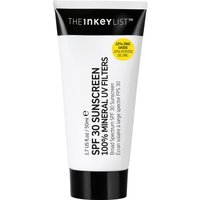 The INKEY List SPF30 Sunscreen 100% Mineral UV Filters 50ml
The INKEY List SPF30 Sunscreen 100% Mineral UV Filters 50ml