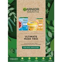 Набор масок для лица, волос и глаз Garnier Ultimate Mask Trio for Face, Hair and Eyes 
Набор масок для лица, волос и глаз Garnier Ultimate Mask Trio for Face, Hair and Eyes