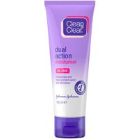 Clean & Clear Dual Action Moisturiser 100ml
Clean & Clear Dual Action Moisturiser 100ml